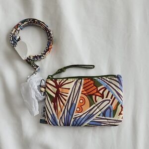 Vera Bradley Multicolor Geometric Wristlet with Strap